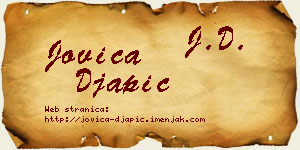 Jovica Đapić vizit kartica